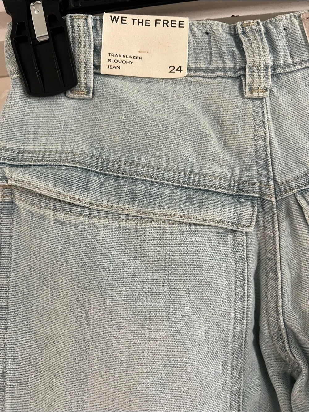 Free People We The Free Trailblazer Convertible Zip Jeans Size 24 NWT
